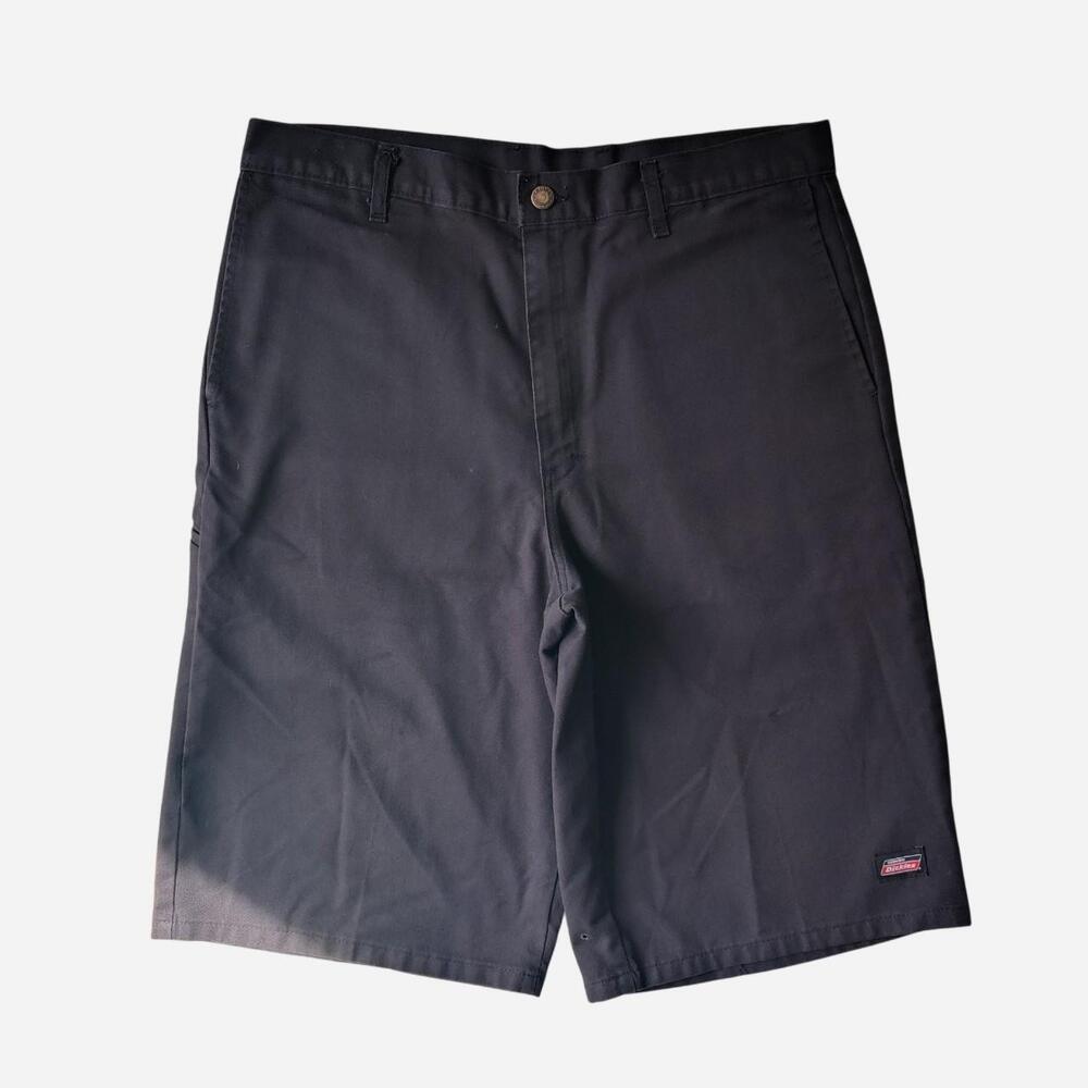 Dickies black baggy cotton & polyester shorts